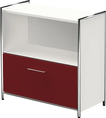 Produktbild von kerkmann Sideboard ARTLINE 2 Ordnerhöhen 1 rote Schublade Speditionsversand