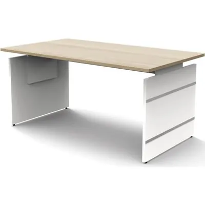 Produktbild von Kerkmann Schreibtisch Form 4 160x80x68-76 cm Wangen-Gestell Ahorn