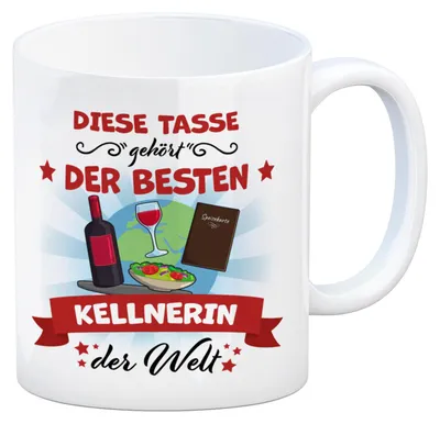 Produktbild von Beste Kellnerin der Welt Kaffeebecher