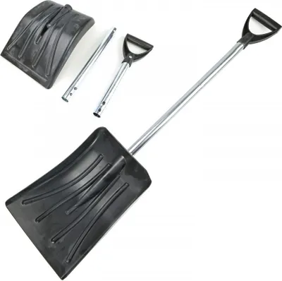 Produktbild von Schneeschaufel 94cm 3tlg. zerlegbar Schneeschipper Auto Schneeschieber