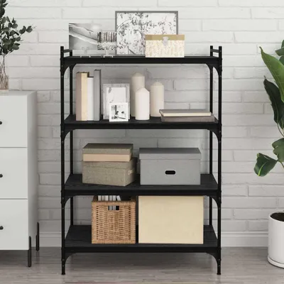 Zdjęcie produktu dla Maison Exclusive - Regał na półki, 3 poziomy, 4 sztuki, wymiary: 80 x 40 x 1,5 cm, materiał: płyta wiórowa