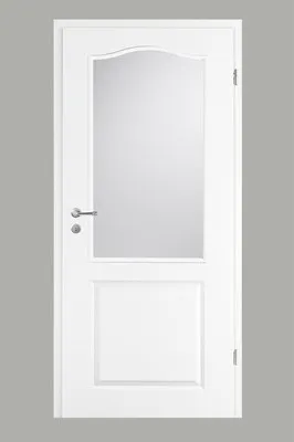 Produktbild von Pertura Zimmertür Pila 02B weiß lackiert (ähnlich RAL 9010) 86,0x198,5 cm Rechts mit Lichtausschnitt G7 (ohne Glas)