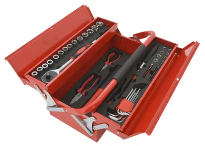 Image de Boîte à outils 63 pièces, METAL BOX, 09467