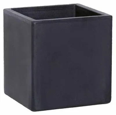 Obrázok produktu pre Antracitová kvetináčka z polyetylénu, 35 x 35 cm