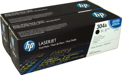 Produktbild von HP 304A 2er-Pack Schwarz Original LaserJet Tonerkartuschen, 7000 Seiten, Schwarz, 2 Stück(e)