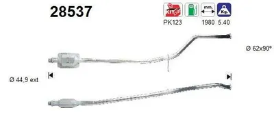 Zdjęcie produktu dla Katalizator Peugeot 206 Euro 1 2