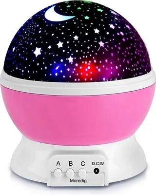Immagine prodotto di Luce notturna cielo stella proiettore rotante 360 rosa