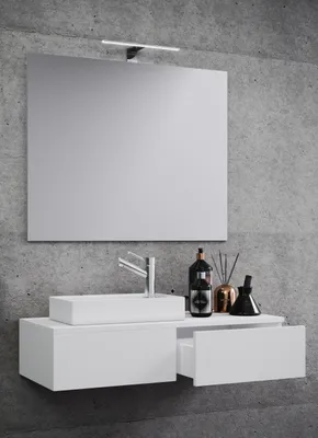 Produktbild von VCM 3-tlg Set | Waschplatz für Gäste WC | Gästebad mit Spiegel | Waschtisch Toilette | Badmöbel Badezimmer Set - Gudas SP