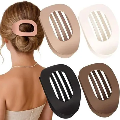 Obrázek produktu pro SOHO, balení po 4 ks, ploché sponky do vlasů, ergonomický design, pevné uchycení, šetrné k vlasům, styl 1