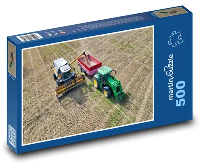 Zdjęcie produktu dla martinpuzzle - Puzzle 500 - Traktor i kombajn