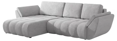 Produktbild von MIRJAN24 Ecksofa Faro L mit Bettkasten und Schlaffunktion, Seite universal, Rückenlehne in Form beweglicher Kissen (Farbe: Lumo 65)