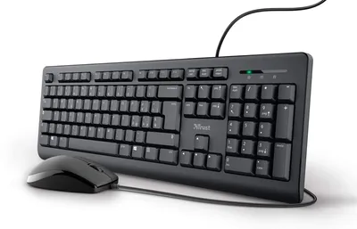 Productafbeelding van Trust Taro, Italiaans toetsenbord- en muisset (QWERTY), USB
