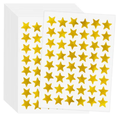 Produktbild von 1620 Stück Stern-Aufkleber, Selbstklebende Gold Aufkleber Belohnungssticker für Kinder, Kleine Sticker für Scrapbooking, Grußkarten, Geschenk, DIY-Kunsthandwerk (Gold)
