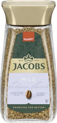Obrázek produktu pro Jacobs Instantní jemná rozpustná zrnková káva Balení s jemnou příchutí 200g