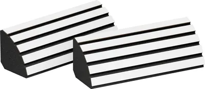 Produktbild von 6er-Set – Akustik-Eck-Bassfalle für die Montage an der Decken-Wand-Kreuzung | 23x50x14cm | Diffusion | [POLETRAP-H |Weiß]