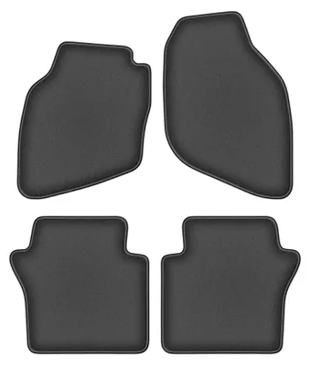 Obrázok produktu pre Velúrové autokoberce pre: Honda City IV 2002-2008 (sedan) – sada 4 ks, grafitové, na mieru – Wielganizator DURBAN