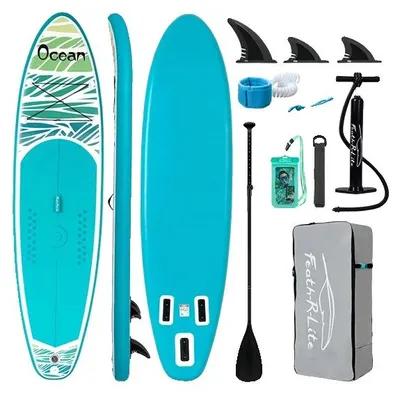 Obrázek produktu pro Nafukovací paddleboard, odolná konstrukce, vhodné pro všechny úrovně dovedností, model SUPFR03F, rozměry 335 x 83 x 15 cm