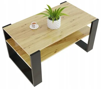 Produktbild von Couchtisch Eiche ARTISAN 90x50 Fürs Wohnzimmer