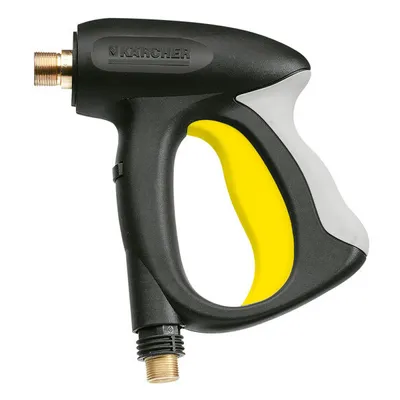 A Kärcher high-pressure washer spray gun on a white background.