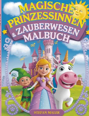 Produktbild von Magische Prinzessinnen & Zauberwesen Malbuch