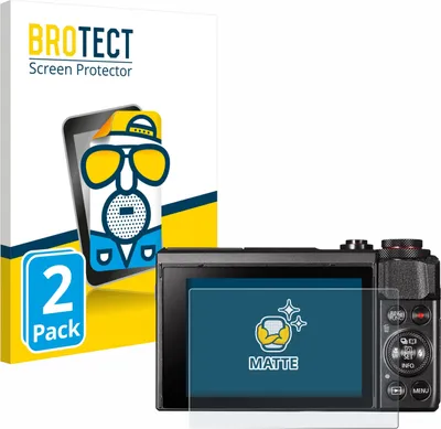 Produktbild von 2x BROTECT Schutzfolie für Canon PowerShot G7 X Mark II Displayschutz Displayschutzfolie Folie Matt Entspiegelungsfolie
