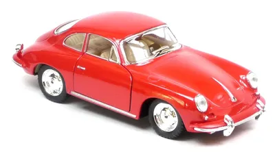 Produktbild von Porsche 356B Carrera 2 rot Modellauto ca. 12 cm Metall-Spritzguss