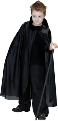 Produktbild von Rubies Kostüm Cape lang mit Kragen Gr.128