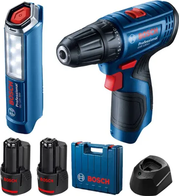 Obrázek produktu pro BOSCH DRAINDRIVER 12V 30/14Nm 2x2,0Ah LI-ION Klíč GSR 120-LI + GLI 12V-300