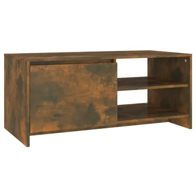 Obrázek produktu pro vidaXL Konferenční stolek Smoked Oak 102x50x45 cm Materiál dřeva