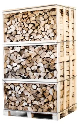 Produktbild von Palette kammergetrocknetes gespalten Hainbuche Brennholz 25cm