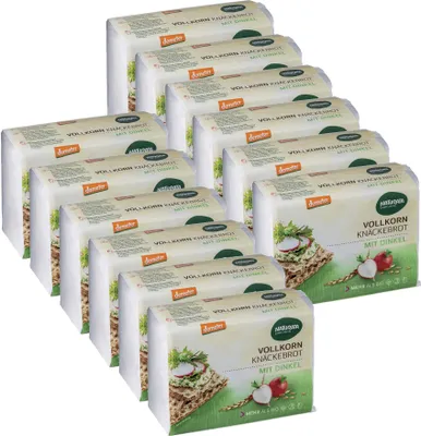 Produktbild von Vollkorn-Knäckebrot mit Dinkel, 12 x 250 g