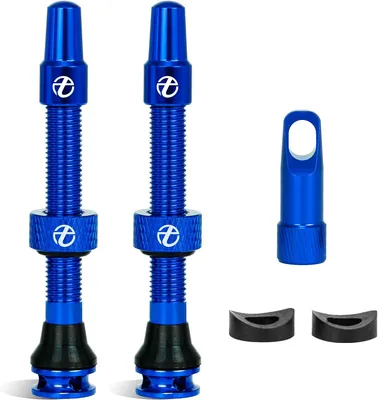 Immagine prodotto di Valvole tubeless in alluminio, 48 mm, confezione da 2, per pneumatici tubeless