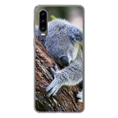 Produktbild von MuchoWow® Handyhülle Schutzhülle Hülle für Huawei P30 Koala - Baum - Schlaf - Kinder - Jungen - Mädchen Silikon Softcase Handy Hülle - Kartenbesitzer