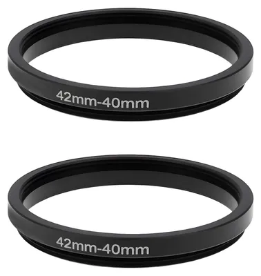 2x M42-M40 Adapterring M42x1 auf M40x0,75 für Mikroskop
