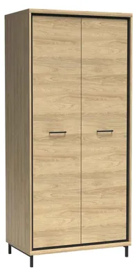 Produktbild von Masseno Drehtürenschrank SYNDRA 92,2/197/58,5 cm 2-türig Eichefarben