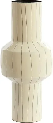 Produktbild von Light&living Vase deco Ø18x42 cm SENUMA glänzend weiß+schwarz