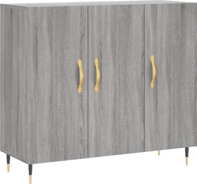Obrázok produktu pre vidaXL Príborník Grey Sonoma 90x34x80 cm odvodený výrobok z dreva