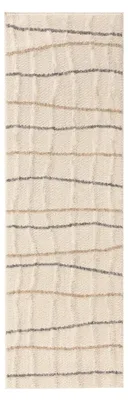 Läufer Junis 80x250 cm creme, abstrakt, geometrisch, pflegeleicht