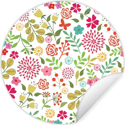 Produktbild von MuchoWow® - Tapetenkreis - Wandbild rund - Schlafzimmerdekoration - Wanddeko - runde Tapete - Kunst für zu Hause