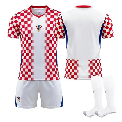Obrázek produktu pro No name no number Dres Chorvatska pro domácí zápas mistrovství světa ve fotbale 2026 pro děti i dospělé VELIKOST:28