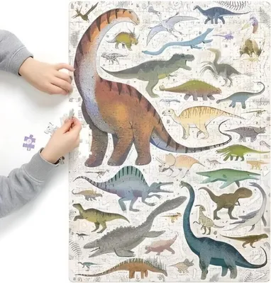 Zdjęcie produktu dla Puzzlove. Dinozaury (200 elementów) – Banana Panda