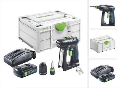 Produktbild von Festool C 18-Basic Akku Bohrschrauber 18 V 45 Nm Brushless + 1x Akku 3,0 Ah + Ladegerät + Systainer