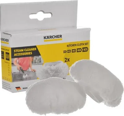 Produktbild von Kärcher 2.863-345.0, Stoffauflagen, Weiß, Gelb, SI 4 EasyFix Iron SC 1 SC 1 EasyFix SC 1 MINI SC 1 EasyFix Premium SC 3 EasyFix SC 3..., 120 mm, 120 mm, 15 mm