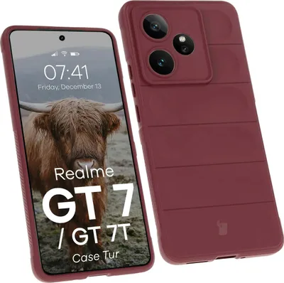 Produktbild von Robuste Handyhülle für Realme GT 7 / 7T, Bizon Case Tur, Burgunderrot