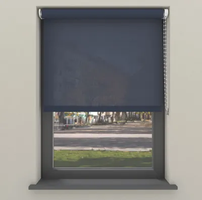 Produktbild von Cocoon Home Rollo ohne Bohren 40x190 - Lichtdurchlässig - Indigo