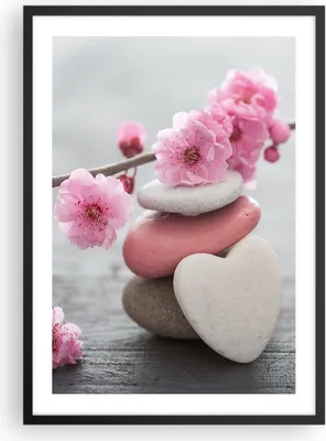 Produktbild von Gerahmtes Poster - Schwarzer Rahmen - Yoga weiblich Blume Gesundheit - 50x70 cm - Wand Bild - Wanddeko - Wandbilder - Wandposter - Bilderrahmen - Bilder - Kunstdruck - Wandbild - P2BPA50x70-3178