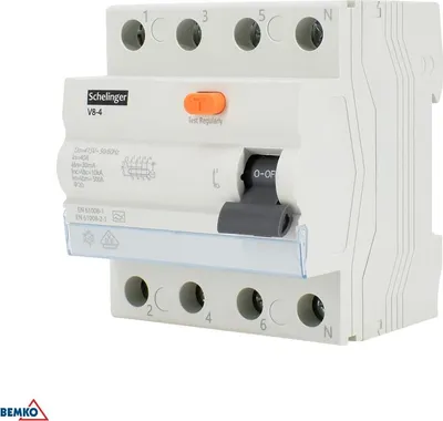 Obrázok produktu pre RCD A 4P 40A 30mA 10kA VDE Schelinger