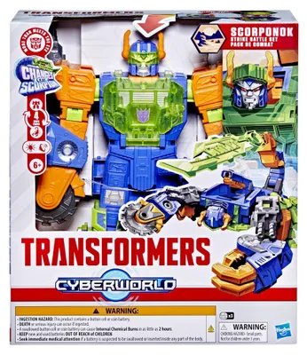Produktbild von Transformers Scorponok Battle Pack. 51 cm große, verwandelbare Figur. Transformers Cyberworld. Ab 6 Jahren.
