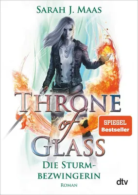 Book cover art featuring a female warrior with magical powers.