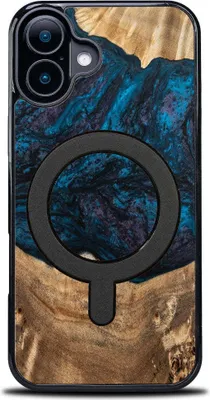 Produktbild von Holzhülle für iPhone 16, Bewood Unique Planets Neptun für MagSafe